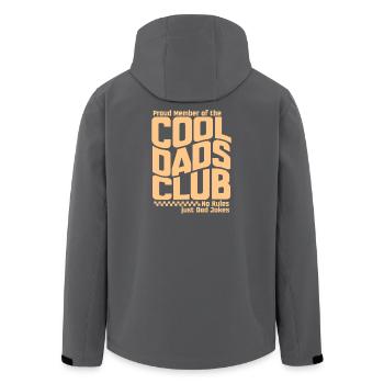 Cool Dads Club - Papa Vatertag Geschenk - Recycelte Männer Softshell-Jacke von Stanley/Stella - Schwarz - Hinten - AI Model Male 185 light (185cm)