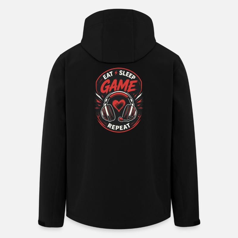 Gaming Lover Controller Design - Men’s Recycled Softshell Jacket by Stanley/Stella - black