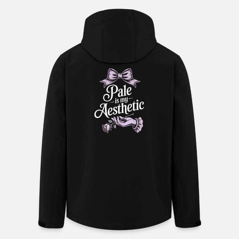 Pale Aesthetic Rose Bow - Men’s Recycled Softshell Jacket by Stanley/Stella - black