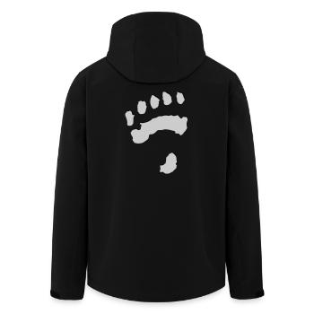 Eisbärtatze - Recycelte Männer Softshell-Jacke von Stanley/Stella - Schwarz - Hinten - AI Model Male 185 light (185cm)