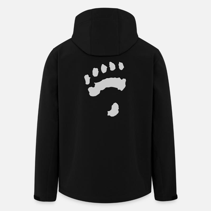 Eisbärtatze - Recycelte Männer Softshell-Jacke von Stanley/Stella - Schwarz