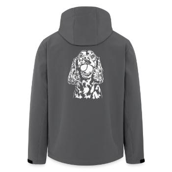 Cocker Spaniel Chien Chien Wilsigns - Veste softshell homme en polyester recyclé Stanley/Stella - noir - Dos - AI Model Male 185 light (185cm)
