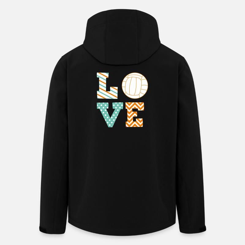 volleyball - Men’s Recycled Softshell Jacket by Stanley/Stella - black