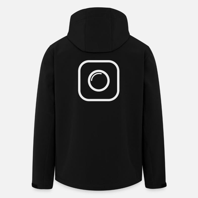 Photography Camera Logo Photographer Design - Men’s Recycled Softshell Jacket by Stanley/Stella - black