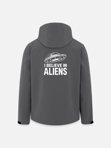 I Believe in Aliens - Men’s Recycled Softshell Jacket by Stanley/Stella - black