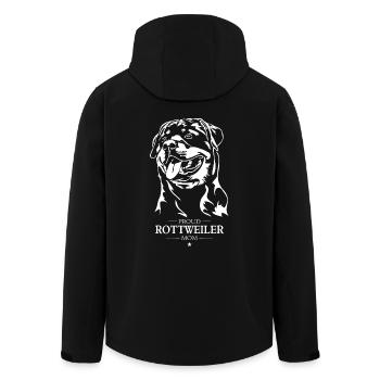 Rottweiler Maman Chien Chien Rottie Wilsigns - Veste softshell homme en polyester recyclé Stanley/Stella - noir - Dos - AI Model Male 185 light (185cm)