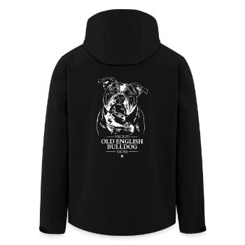 Old English Bulldog Mom Hunde Hund OEB Wilsigns - Recycelte Männer Softshell-Jacke von Stanley/Stella - Schwarz - Hinten - AI Model Male 185 light (185cm)