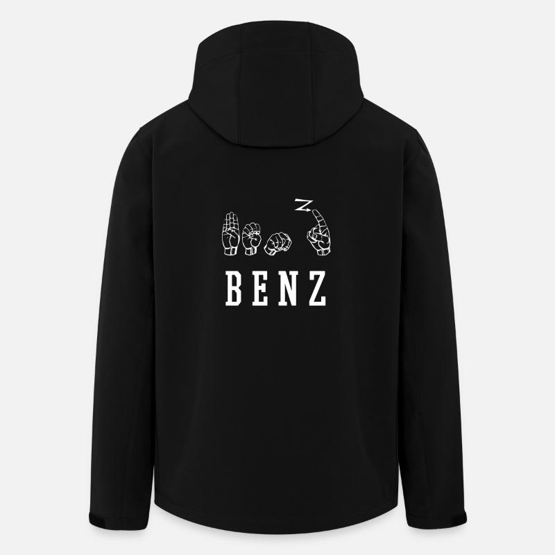 Benz - Veste softshell homme en polyester recyclé Stanley/Stella - noir