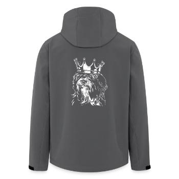 TIBET TERRIER Crown Dogs Dog Wilsigns - Men’s Recycled Softshell Jacket by Stanley/Stella - black - Back - AI Model Male 185 light (185cm)
