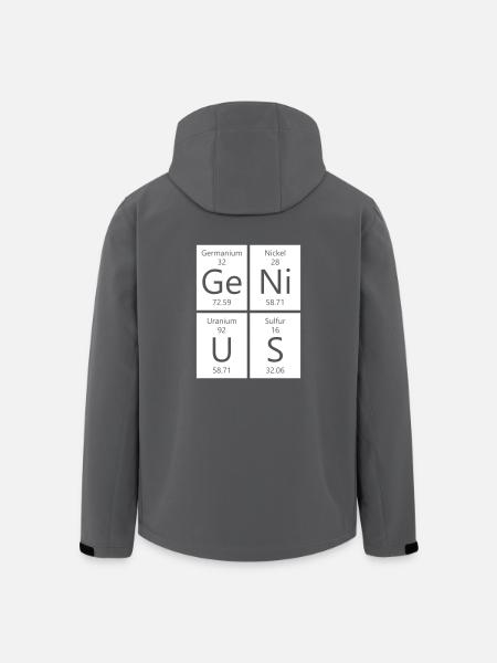 Chemistry Genius - Ge Ni US - Men’s Recycled Softshell Jacket by Stanley/Stella - black