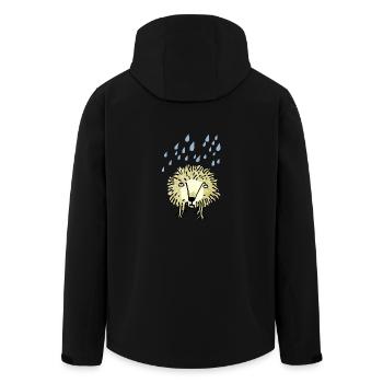 Igel - Recycelte Männer Softshell-Jacke von Stanley/Stella - Schwarz - Hinten - AI Model Male 185 light (185cm)