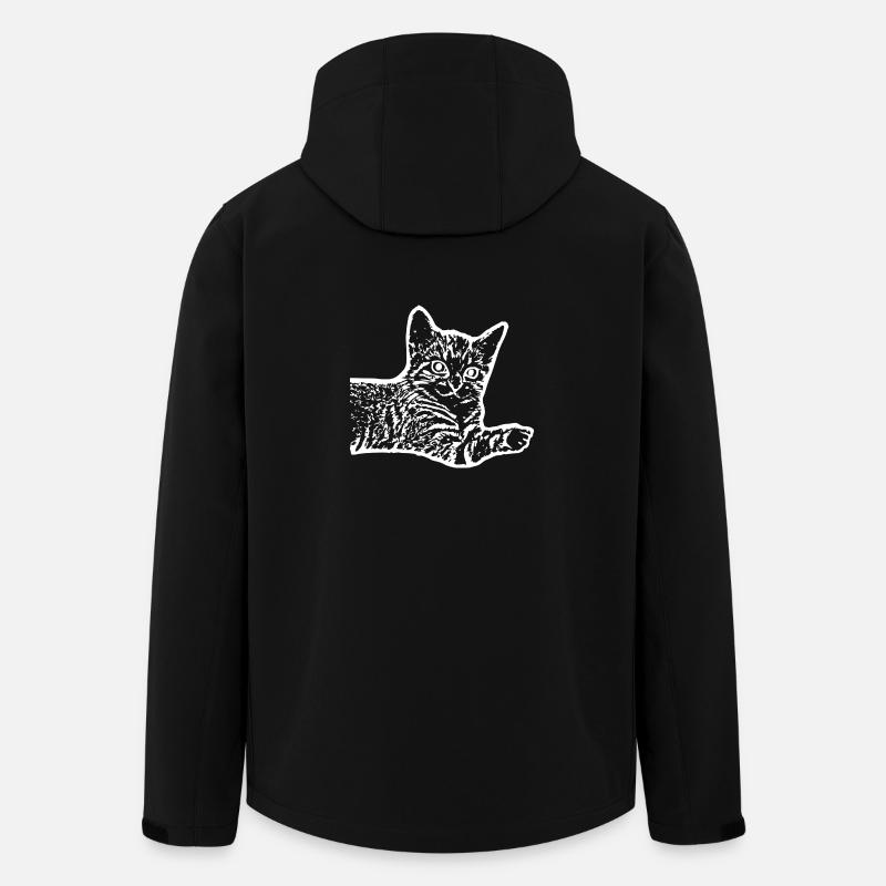 Katze Katze Kätzchen - Recycelte Männer Softshell-Jacke von Stanley/Stella - Schwarz