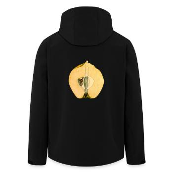 herbes thym romarin persil origan aneth - Veste softshell homme en polyester recyclé Stanley/Stella - noir - Dos - AI Model Male 185 light (185cm)