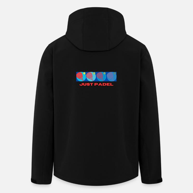 Just Padel ausblenden - Recycelte Männer Softshell-Jacke von Stanley/Stella - Schwarz