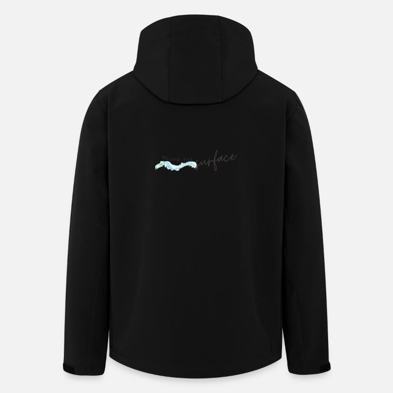 Below The Surface Ocean Inspired T-Shirt - Men’s Recycled Softshell Jacket by Stanley/Stella - black