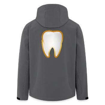 Une dent dans le cadre doré style de dent d’or - Veste softshell homme en polyester recyclé Stanley/Stella - noir - Dos - AI Model Male 185 light (185cm)