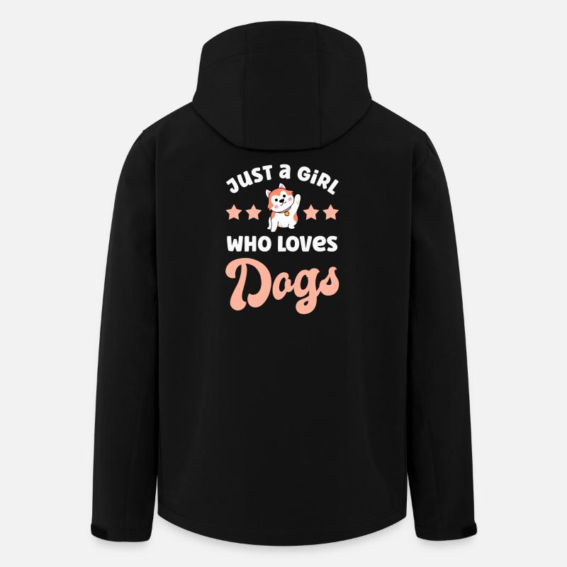 Chiens Chiens - Veste softshell homme en polyester recyclé Stanley/Stella - noir