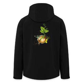 tender germinates in the soil - Men’s Recycled Softshell Jacket by Stanley/Stella - black - Back - AI Model Male 185 light (185cm)