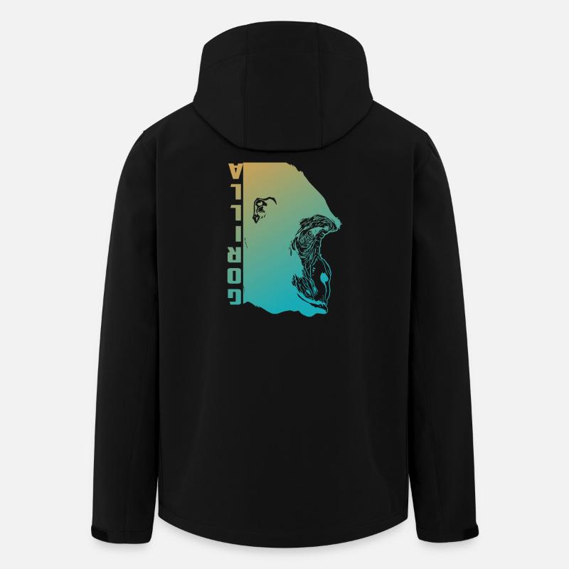 Gorilla Face - Men’s Recycled Softshell Jacket by Stanley/Stella - black