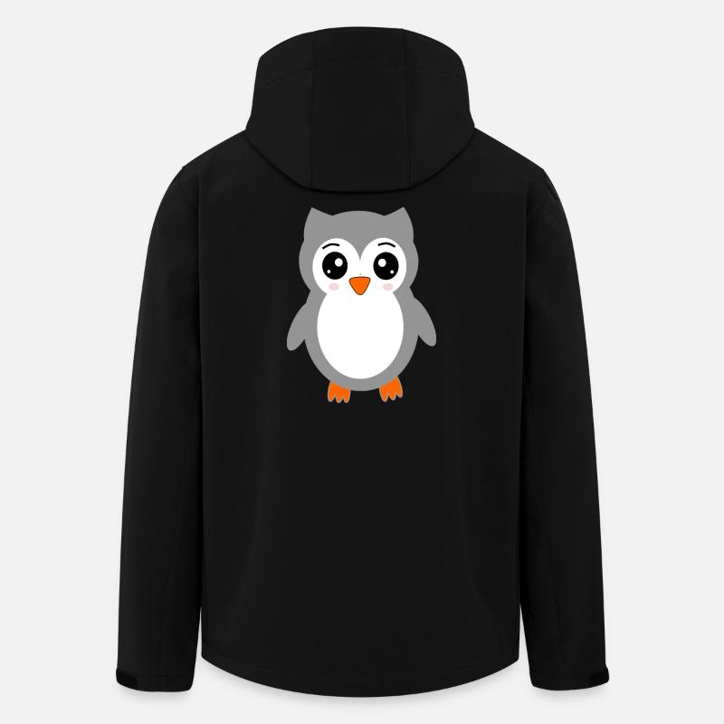 graue Eule - Recycelte Männer Softshell-Jacke von Stanley/Stella - Schwarz