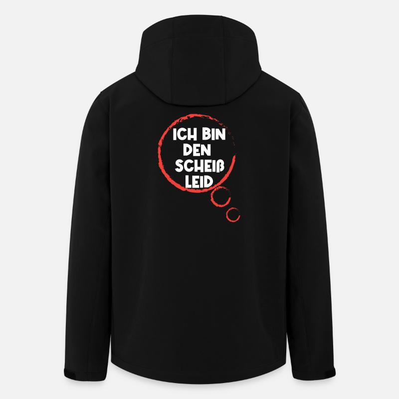 Gleichgültig Egal Statement Ist Mir Wurscht - Recycelte Männer Softshell-Jacke von Stanley/Stella - Schwarz