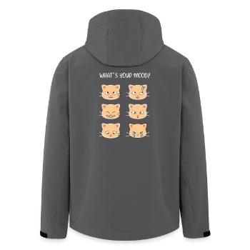 Cats - What's Your Mood? - Men’s Recycled Softshell Jacket by Stanley/Stella - black - Back - AI Model Male 185 light (185cm)