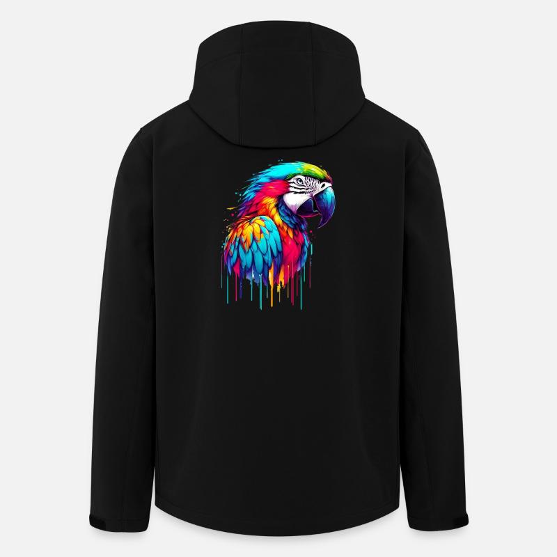 Perroquet - Veste softshell homme en polyester recyclé Stanley/Stella - noir