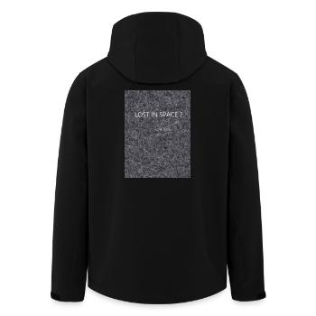 Lost In Space You are here - Veste softshell homme en polyester recyclé Stanley/Stella - noir - Dos - AI Model Male 185 light (185cm)