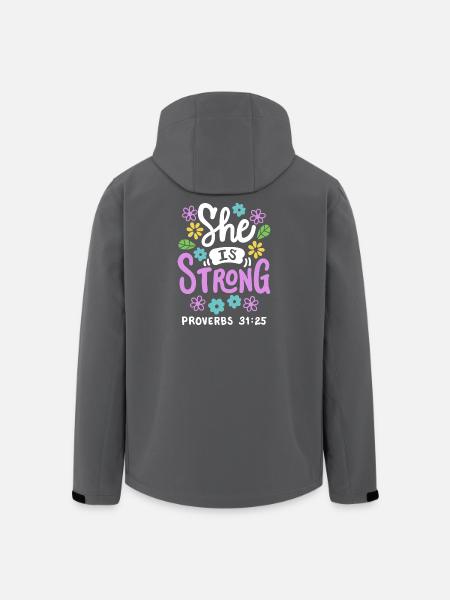 Christlich Glaube Bibelvers - Recycelte Männer Softshell-Jacke von Stanley/Stella - Schwarz