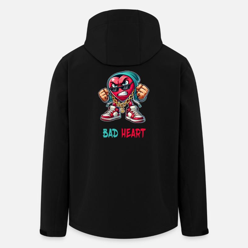 Evil heart design - Men’s Recycled Softshell Jacket by Stanley/Stella - black