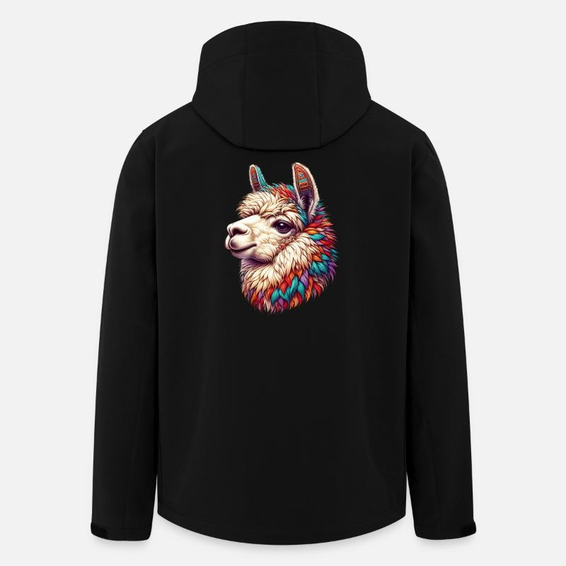 Alpaka - Recycelte Männer Softshell-Jacke von Stanley/Stella - Schwarz