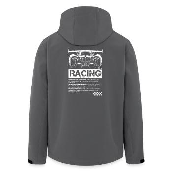 Formule de course Tuning Voiture de course Tuner Logo de voiture - Veste softshell homme en polyester recyclé Stanley/Stella - charbon - Dos - AI Model Male 185 light (185cm)