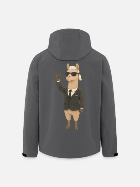 Karl Lamafeld rocks - Men’s Recycled Softshell Jacket by Stanley/Stella - black