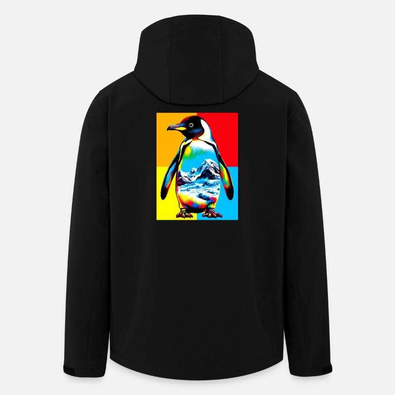 penguin - Men’s Recycled Softshell Jacket by Stanley/Stella - black