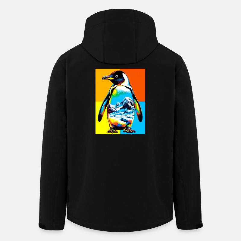 Pinguin - Recycelte Männer Softshell-Jacke von Stanley/Stella - Schwarz