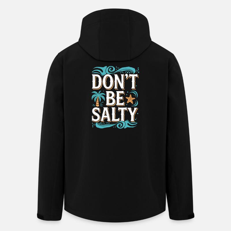 L’ambiance de la plage ne soit pas salée Design - Veste softshell homme en polyester recyclé Stanley/Stella - noir