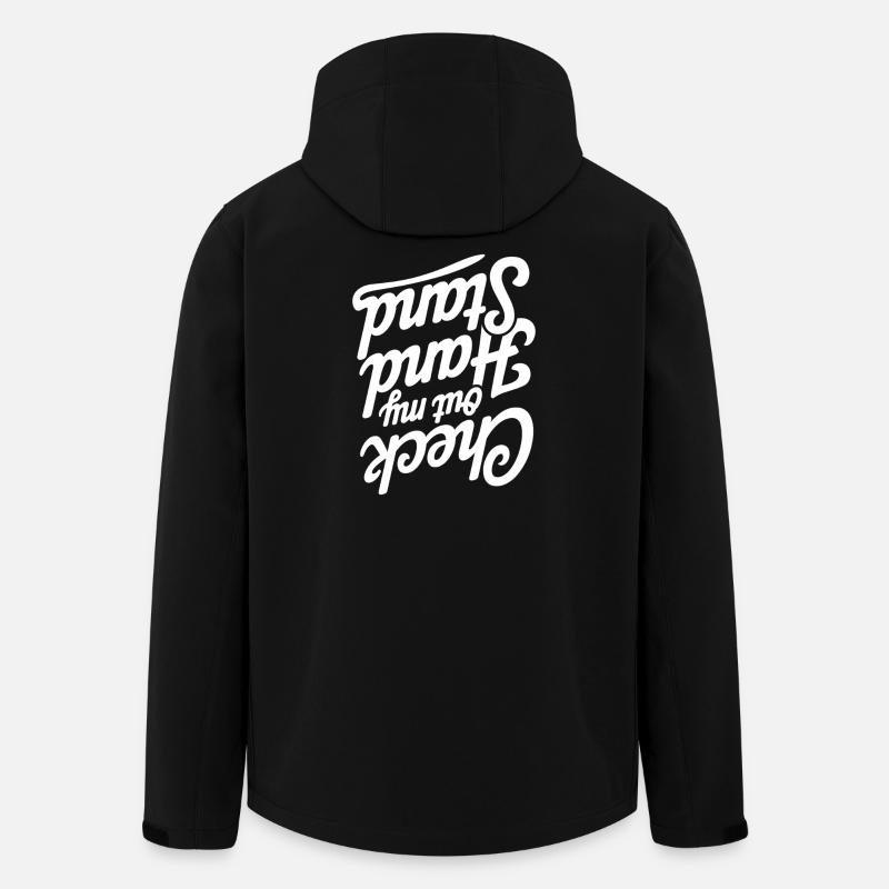 Inspirierendes Zitat-Typografie-Design - Recycelte Männer Softshell-Jacke von Stanley/Stella - Schwarz