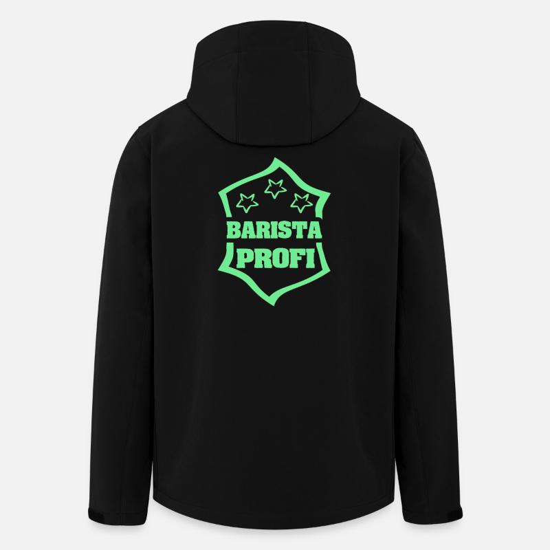 Geschenk für Barista - Recycelte Männer Softshell-Jacke von Stanley/Stella - Schwarz