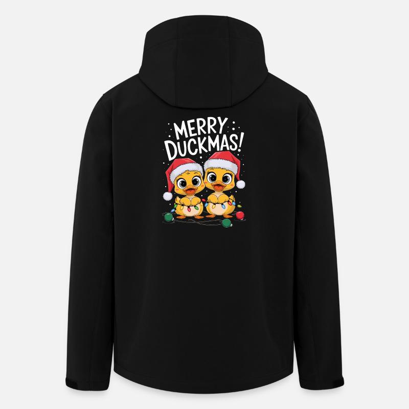 Ente Weihnachtspullover Enten Weihnachten Duckmas - Recycelte Männer Softshell-Jacke von Stanley/Stella - Schwarz