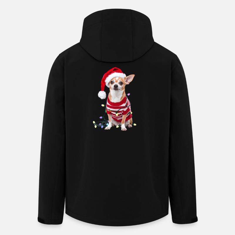 Chihuahua Weihnachten Weihnachtspullover Hund süß - Recycelte Männer Softshell-Jacke von Stanley/Stella - Schwarz