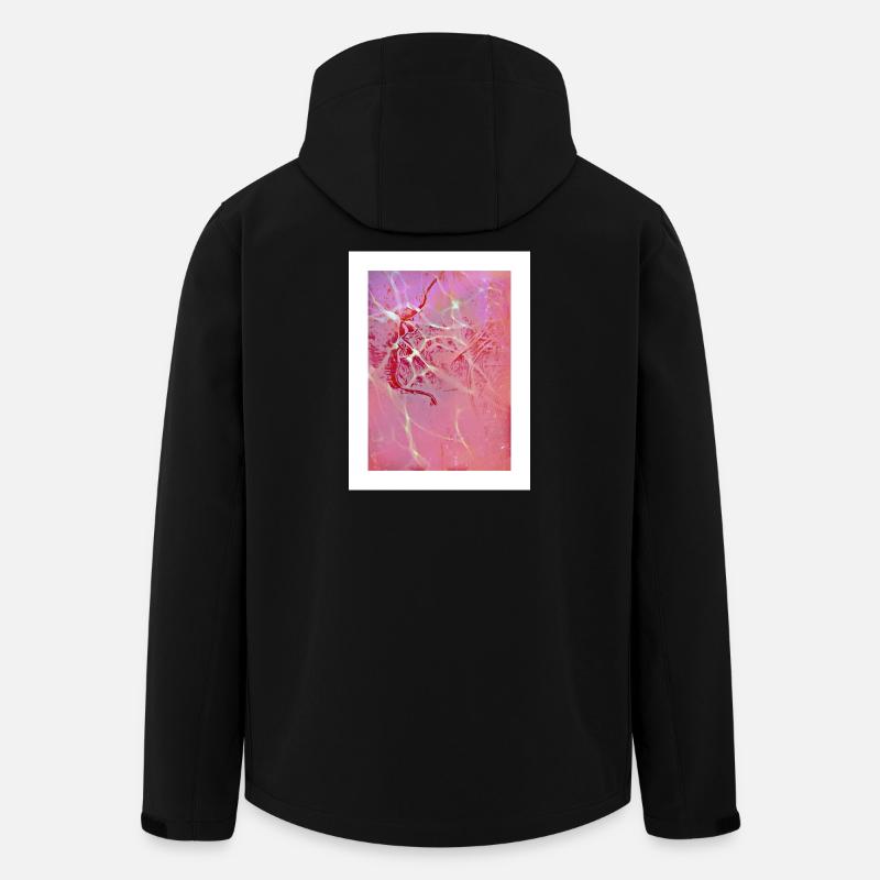 Abstrakte rosa Reflexionen - Recycelte Männer Softshell-Jacke von Stanley/Stella - Schwarz