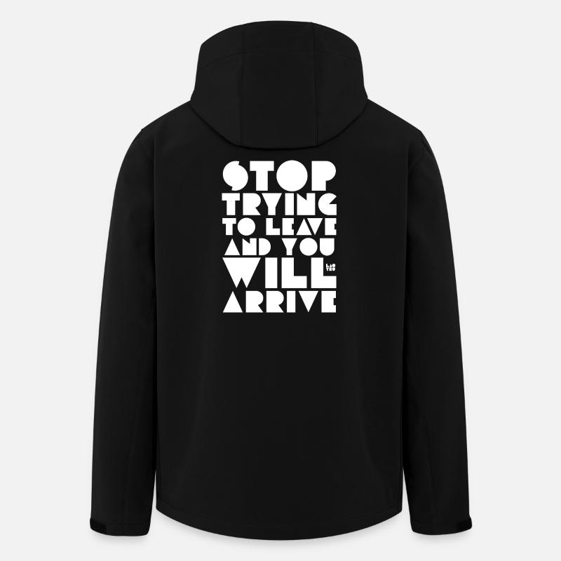 Laotse Zitat - Recycelte Männer Softshell-Jacke von Stanley/Stella - Schwarz