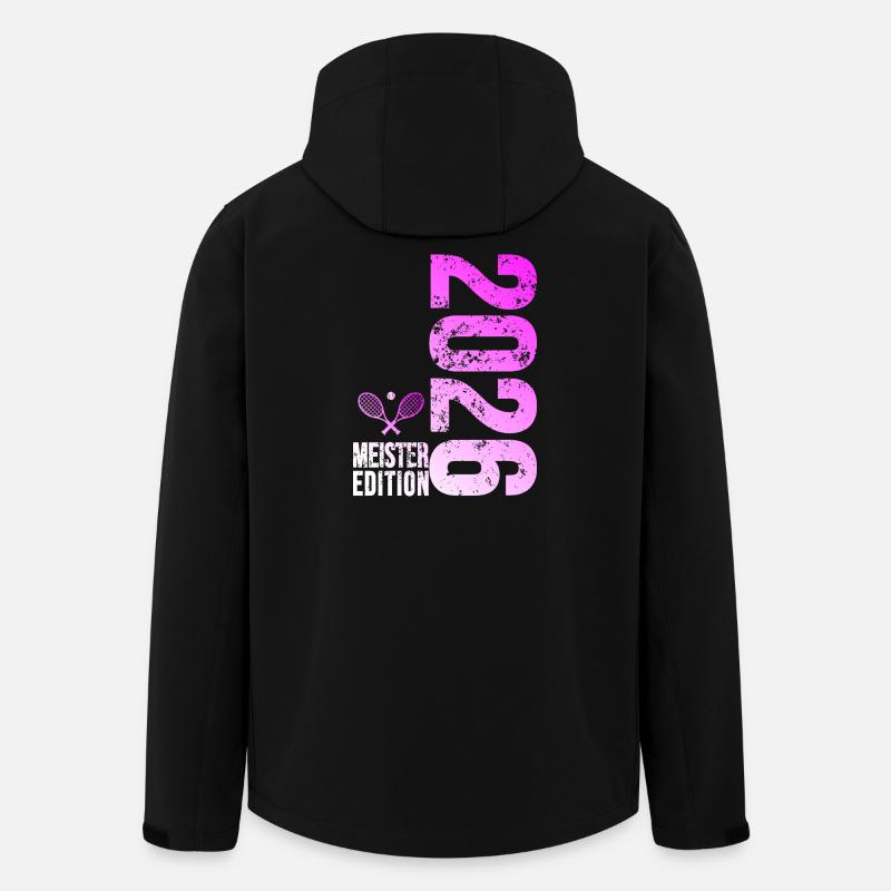 Tennis Master Edition 2026 rose - Veste softshell homme en polyester recyclé Stanley/Stella - noir