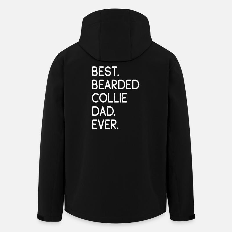 Bearded Collie - Men’s Recycled Softshell Jacket by Stanley/Stella - black