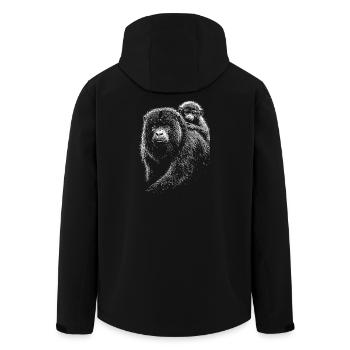 Alouate - Veste softshell homme en polyester recyclé Stanley/Stella - noir - Dos - AI Model Male 185 light (185cm)