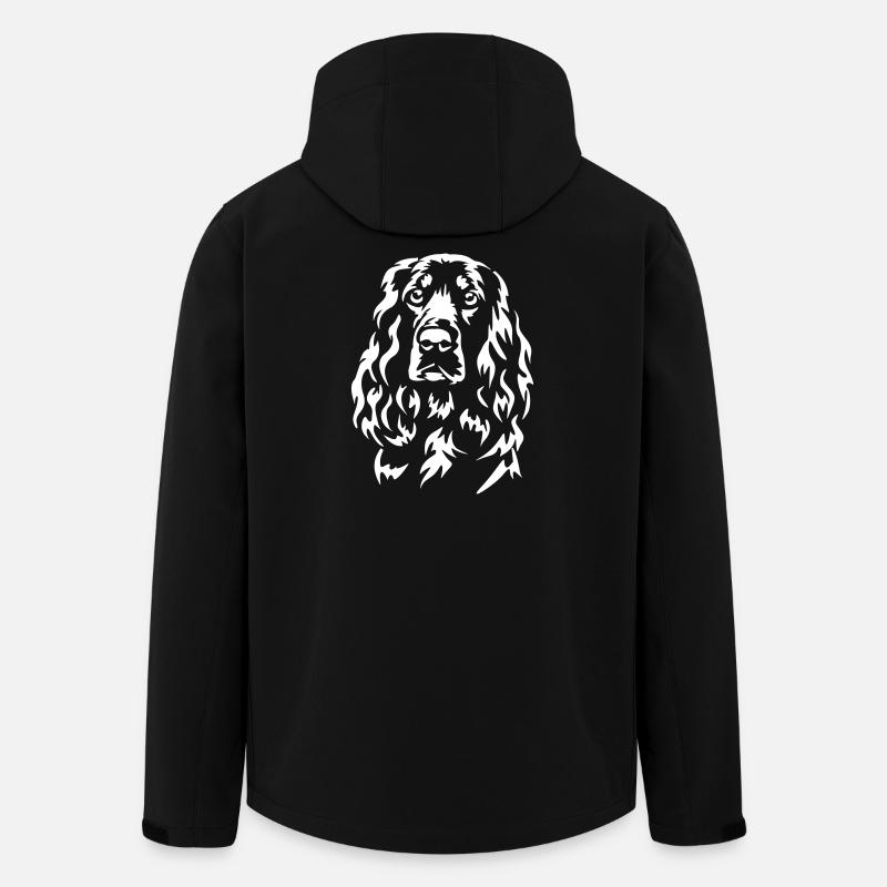 Field Spaniel Head "Black Edition" - Men’s Recycled Softshell Jacket by Stanley/Stella - black