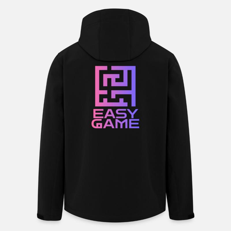 Maze Neon Easy Game Logo - Men’s Recycled Softshell Jacket by Stanley/Stella - black