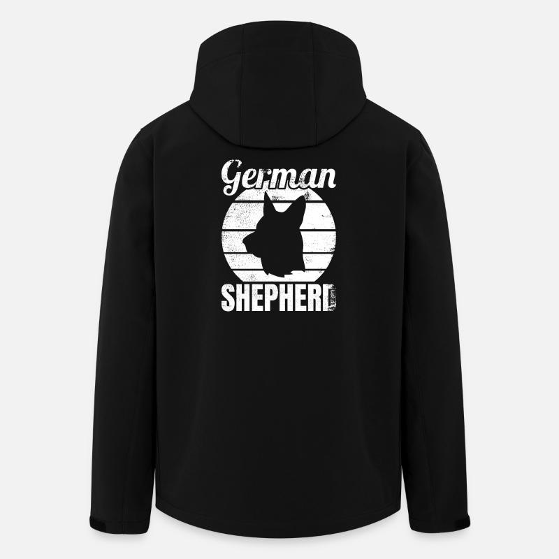 German Shepherd - Recycelte Männer Softshell-Jacke von Stanley/Stella - Schwarz