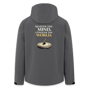 Stoicism Sundial T-Shirt Mindset Motivational Gift - Men’s Recycled Softshell Jacket by Stanley/Stella - black - Back - AI Model Male 185 light (185cm)