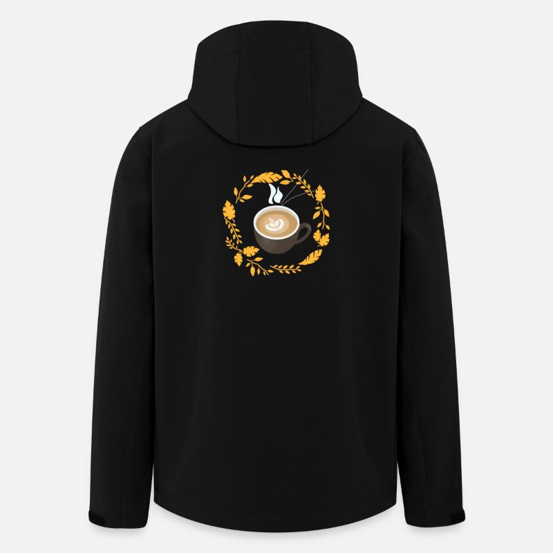 Kaffee-Liebhaber - Recycelte Männer Softshell-Jacke von Stanley/Stella - Schwarz